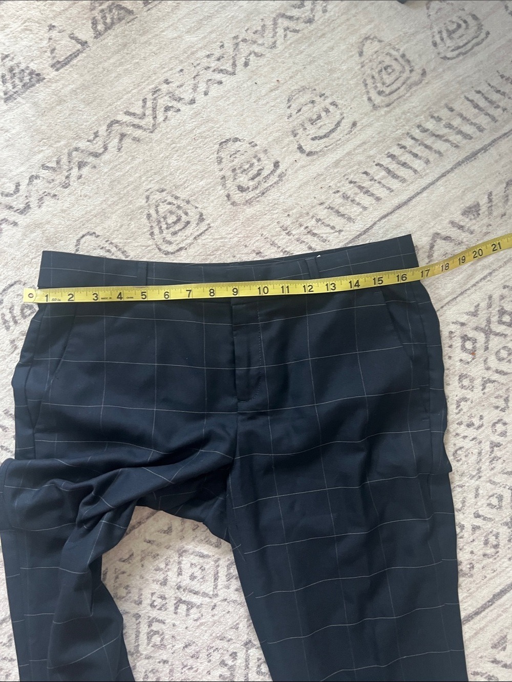Banana Republic Navy Windowpane Two-Piece Suit - Picture 14 of 16